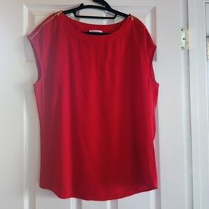 Calvin Klein red top